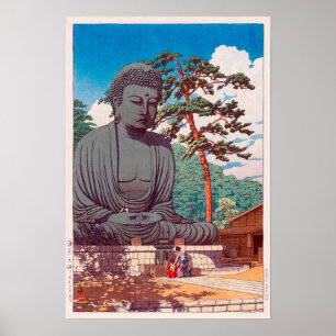 鎌 倉 仏, Underbar Buddha i Kamakura, Hasui Kawase Poster