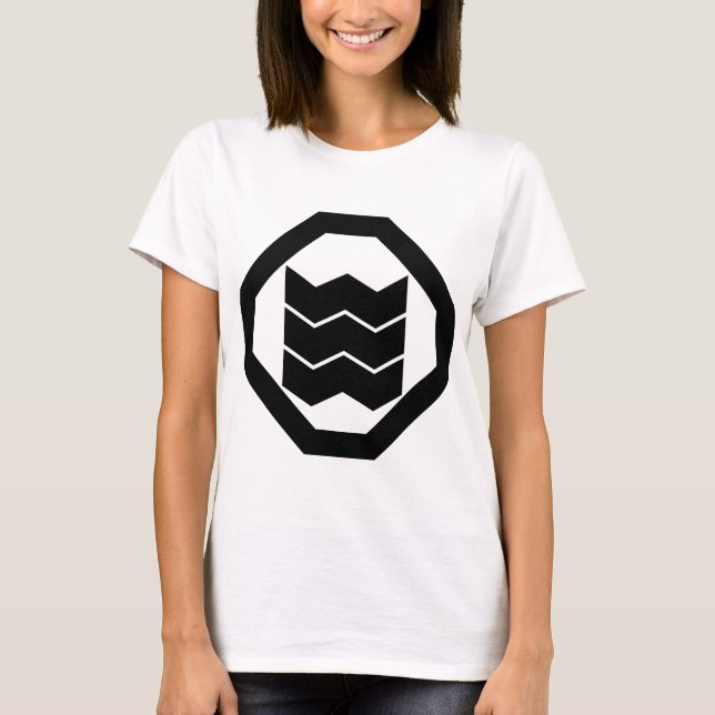 隅切り角に縮み三 TEE SHIRT (Framsida)