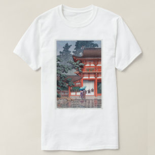 雨の春日大社 川瀬巴水Kasuga relikskrin i Nara, Hasui Kawase Tee