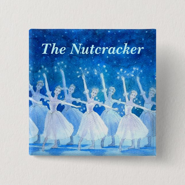 雪の精の踊り　スクエア缶バッジ KNAPP (Framsida)