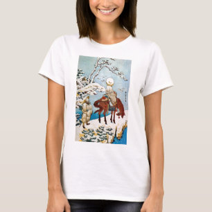 雪 の 人, 北 斎 resande i Snö, Hokusai, Ukiyo-e T-shirt