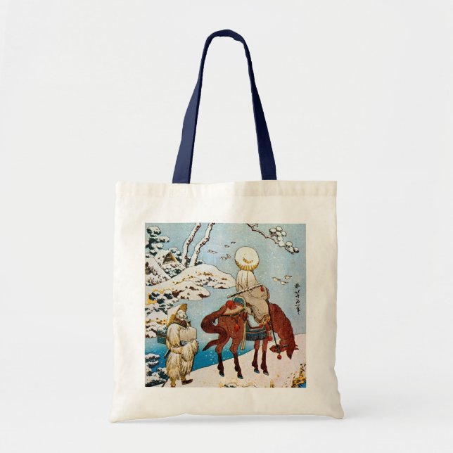 雪 の 人, 北 斎 resande i Snö, Hokusai, Ukiyo-e Tygkasse (Framsidan)