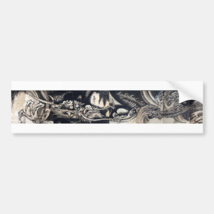雲 龍 図, 曾 我 白 Dragon med Cloud, Sumi-e Bildekal