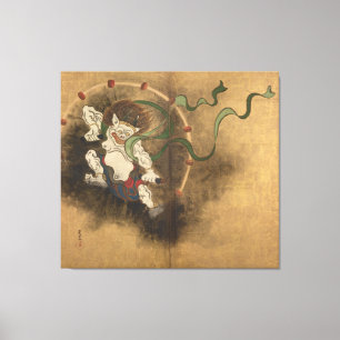 雷 神, 光 Thunder, Kōrin, Japan Art. Canvastryck