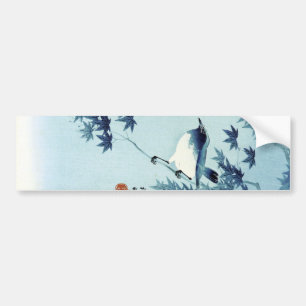 青 鳥, 古 Bird in Blue, Koson, Ukiyo-e Bildekal