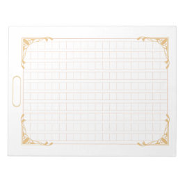 飾り原稿用紙＜茶＞[ch02-1]　 anteckningsblock