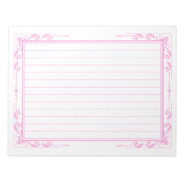 飾り罫線用紙＜桃＞[pk12] anteckningsblock