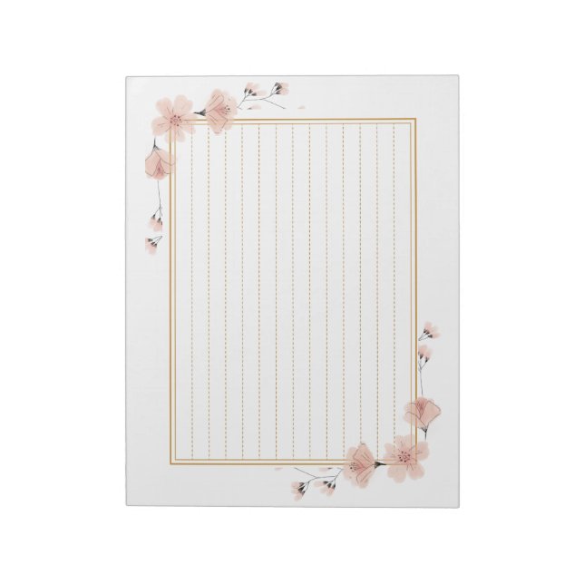 飾り罫線用紙＜茶＞[ch20]  anteckningsblock (Roterad)