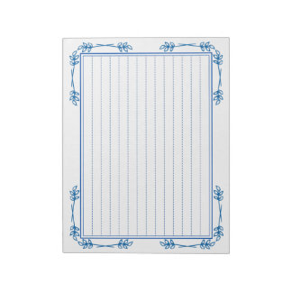 飾り罫線用紙＜青＞[bl19] anteckningsblock
