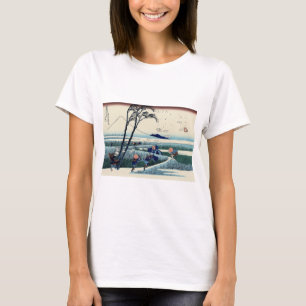 駿 州 江 尻, 北 Visa Mt.Fuji från Ejiri, Hokusai, Ukiyo Tee