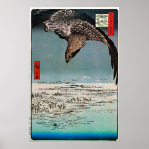 鷲と雪景色, 広重örn och snöplats, Hiroshi Poster