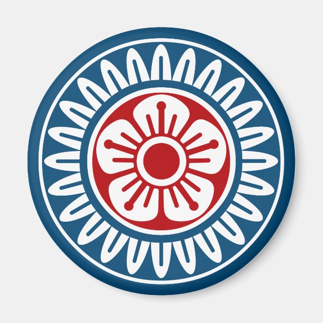 麻雀牌 1筒 イーピン_ロゴのみ-01 MAGNET (Framsidan)