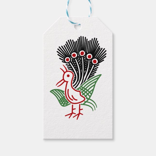 麻雀牌 1索 イーソウロゴのみ-01 PRESENTETIKETT (Framsidan)