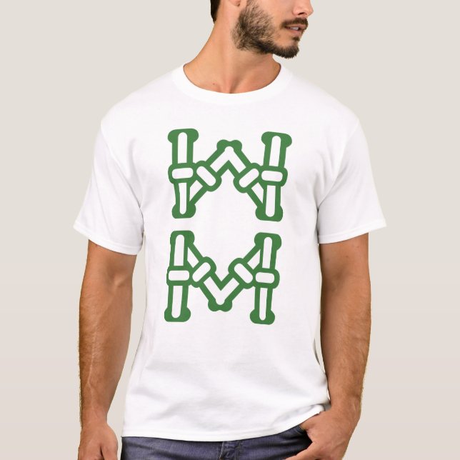 麻雀牌 8索 / EIGHT OF BAMBOOS -MAHJONG TILE- T SHIRT (Framsida)