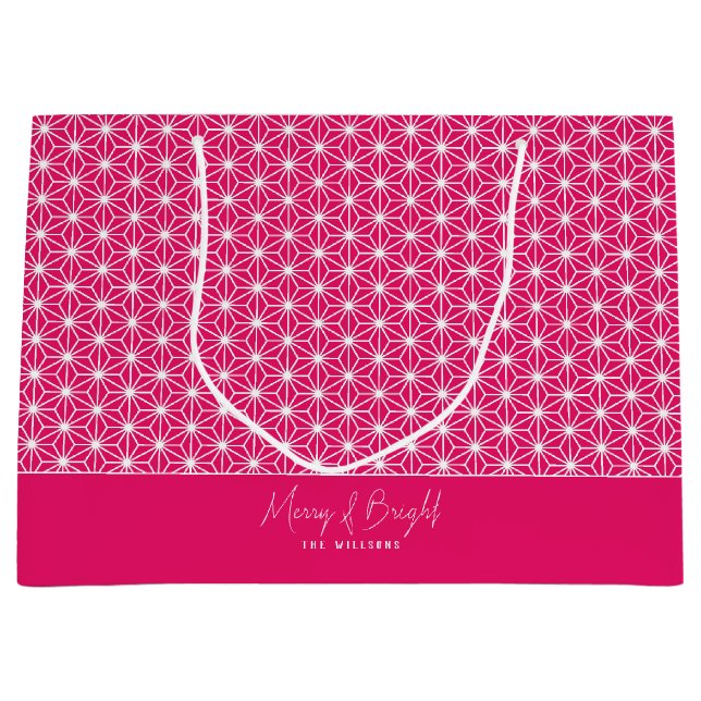 麻 の 葉 | ASANOHA Japanska Kimono mönster Julafton-g (Framsidan)