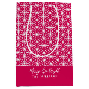 麻 の 葉   ASANOHA Japanska Kimono mönster-presentsäc