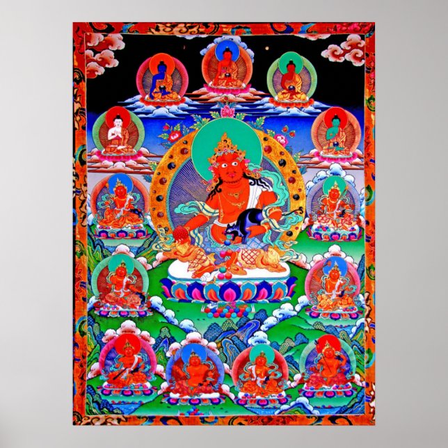 黃 神Gult Jambhala n retinue Poster (Framsidan)