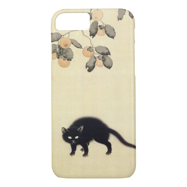 黒猫 svart katt för 春草 (specificera), Shunsō, Case-Mate iPhone Skal (Baksida)
