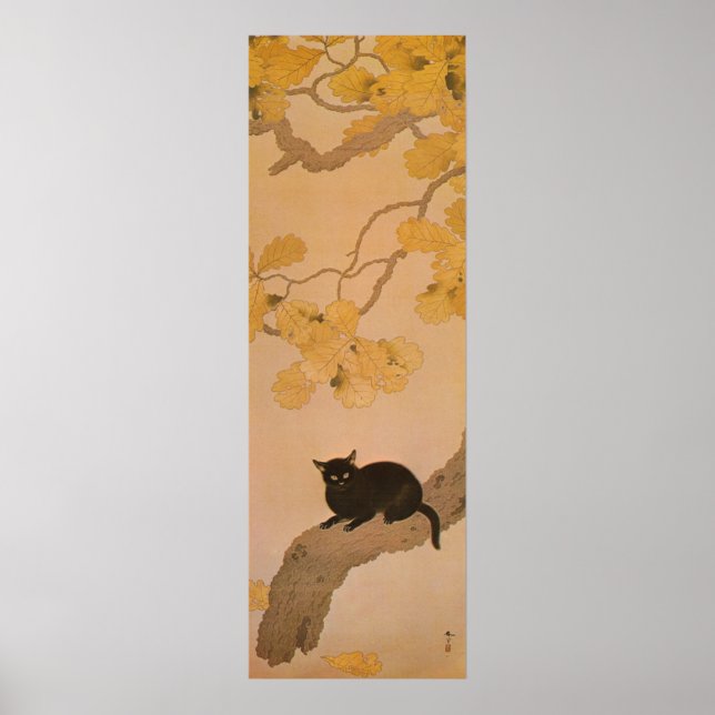 黒 猫, 春 Black Cat, Shunsō Poster (Framsidan)
