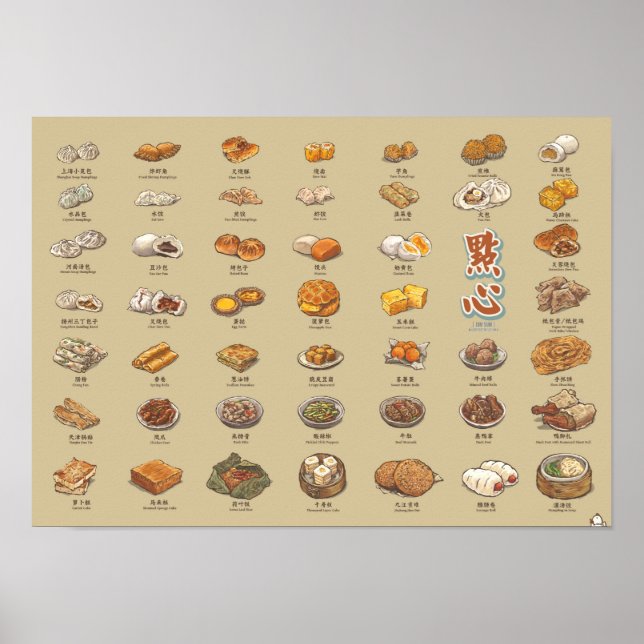 點 心 | Summan av dimma (A3) Poster (Framsidan)