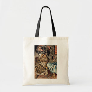 龍虎, 国芳tiger & drake, Kuniyoshi, Ukiyo-e Tygkasse