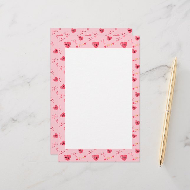 사 랑 - KÄRLEK i koreanska nationalparker Brevpapper (Fram/Back In Situ)