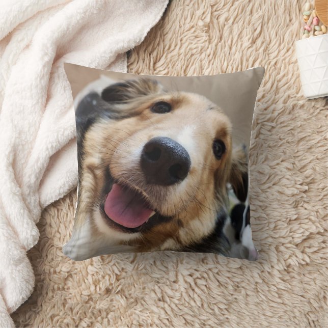 스 마 일 강 아 지 얼 anbudssökande anbudssökande kudde (Filt)