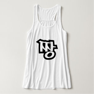 짱 JANG - BEST ~ Koreanska slang Hangul-språket Linne Med Racerback