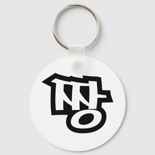 짱 JANG - BEST ~ Koreanska slang Hangul-språket Nyckelring (Framsida)