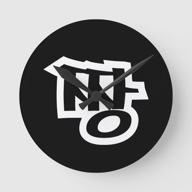 짱 JANG - BEST ~ Koreanska slang Hangul-språket Rund Klocka (Framsida)