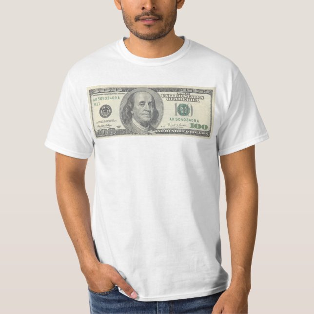 ＄１００ドル札 T SHIRT (Framsida)
