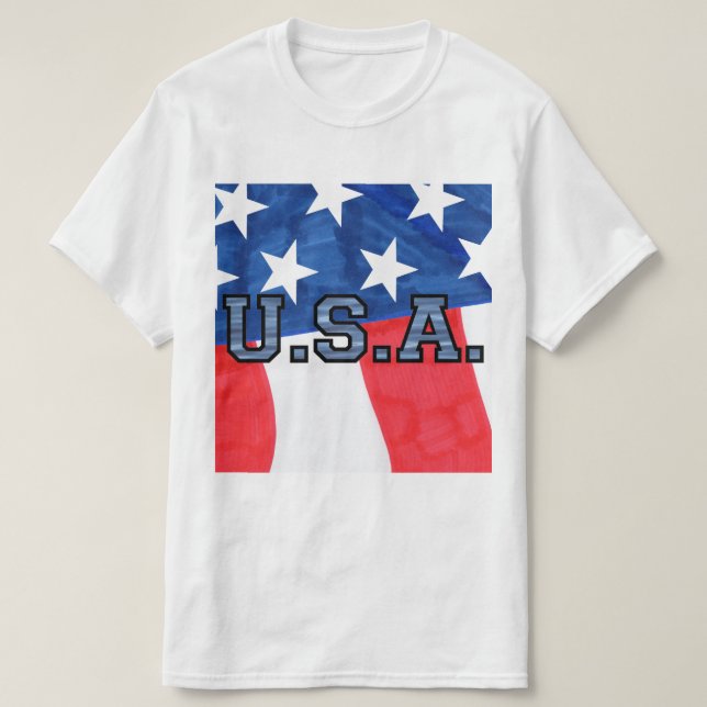 𝐔.𝐒.𝐀. T-shirt (Design framsida)