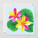 Sök efter rosa plumeria inbjudningar Hawaii