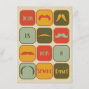 Sök efter mustache 11x16 inbjudningar Vintage