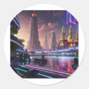 Sök efter cyberpunk klistermärken Futuristiska