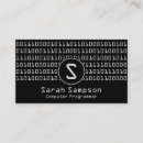 Sök efter programmerare visitkort Programmering