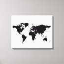 Sök efter värld karta canvastryck Geografi