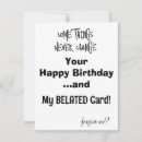 Sök efter belated birthday Humor