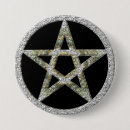 Sök efter wicca knappar Pentagram