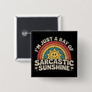 Sök efter solsken knappar Rolig