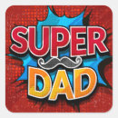 Sök efter mustache fyrkantiga klistermärken Pappa