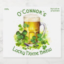 Sök efter klöver presentpåsar för vinflaskor Leprechaun