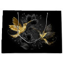 Sök efter fågel presentpåsar Svart