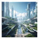 Sök efter framtida stad Futuristiska