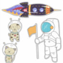 Sök efter kosmonaut klistermärken Utrymme