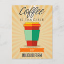 Sök efter designer för ditt kaffe vykort Typografi