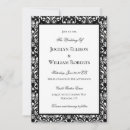 Sök efter black and white damask inbjudningar Svart och vitt