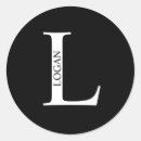Sök efter namn runda klistermärken Minimalistisk