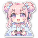 Sök efter kawaii klistermärken Spelare
