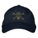 Sök efter crossbones kepsar Broderad